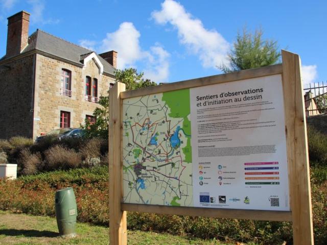 SMBMSM Tafel Beobachtungspfade Hédé