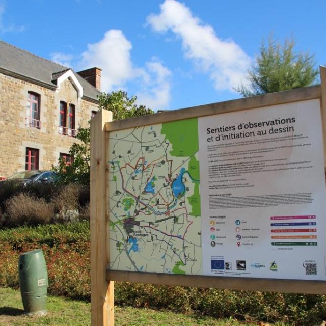 SMBMSM Tafel Beobachtungspfade Hédé