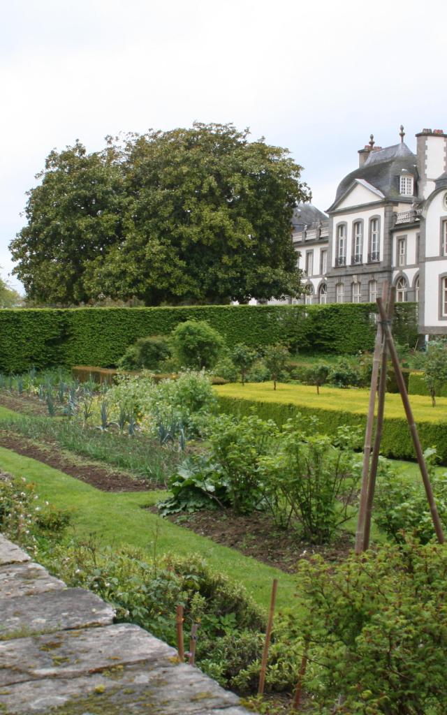 Visite de la Malouinière Du Montmarin-Vue sur le potager - Saint-Malo