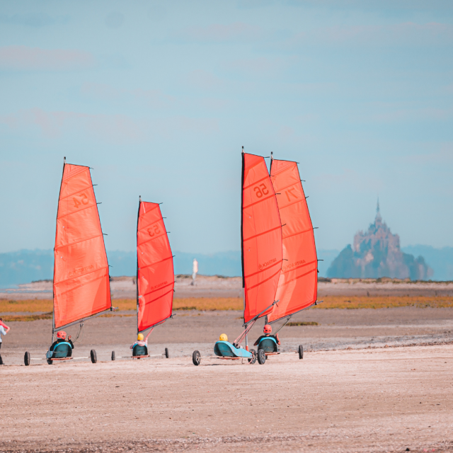 3 Char A Voile Baie Du Mont Saint Michel Cherrueix Lezbroz 5268