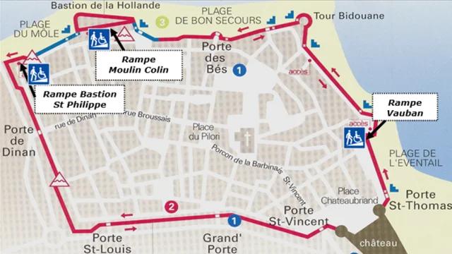 Karte Acces Aux Remparts