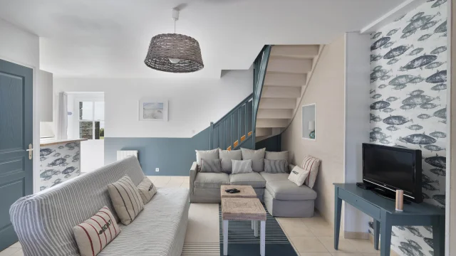 Wohnzimmer Blick 2 Gite Le Rocher Metairie Du Vauhariot Cancale