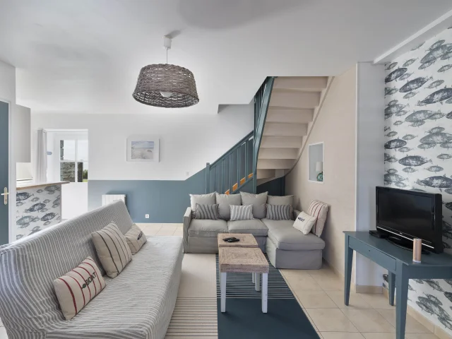 Wohnzimmer Blick 2 Gite Le Rocher Metairie Du Vauhariot Cancale