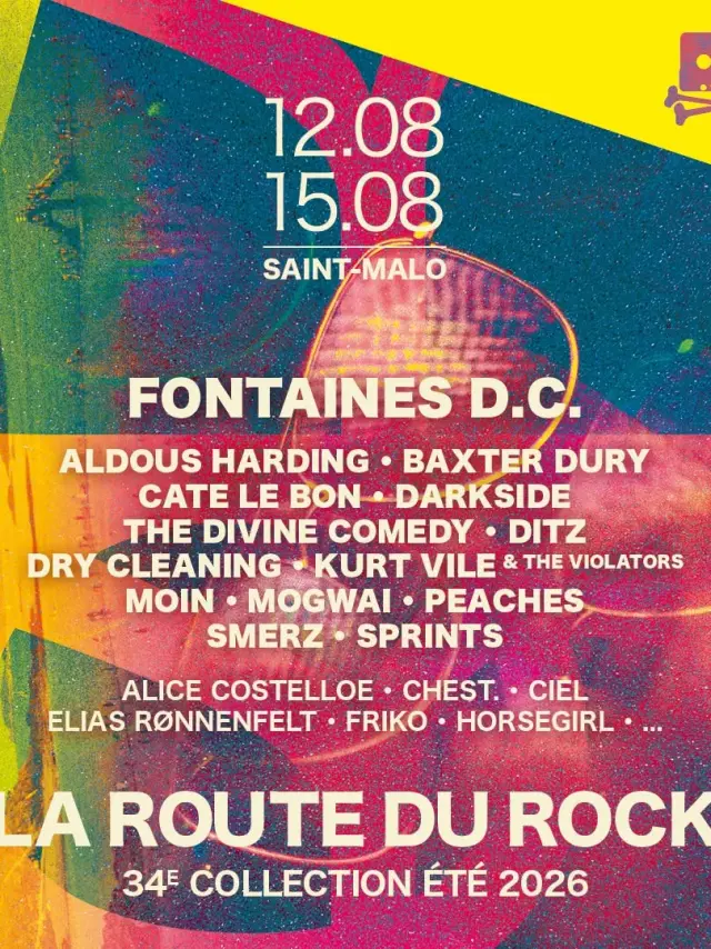 Affiche Officielle La Route Du Rock 34